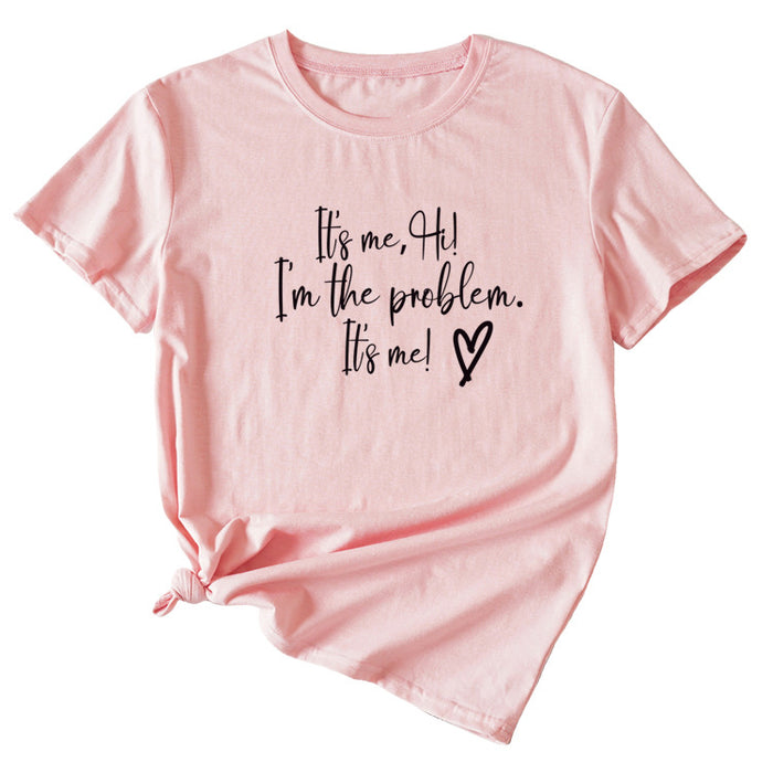 Pink (black font) / S