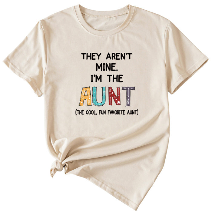 The Letter They Aren't Womens Summer Casual Short Sleeve T-shirt