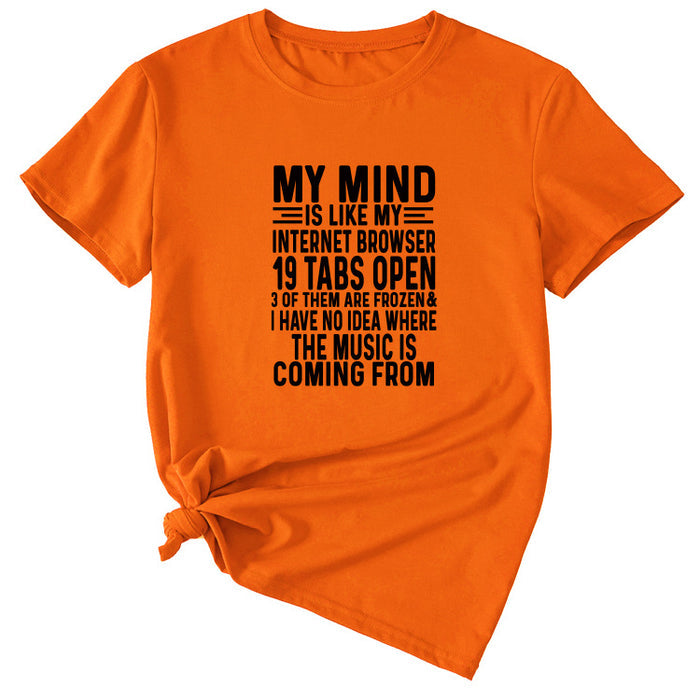 Orange (black font) / S