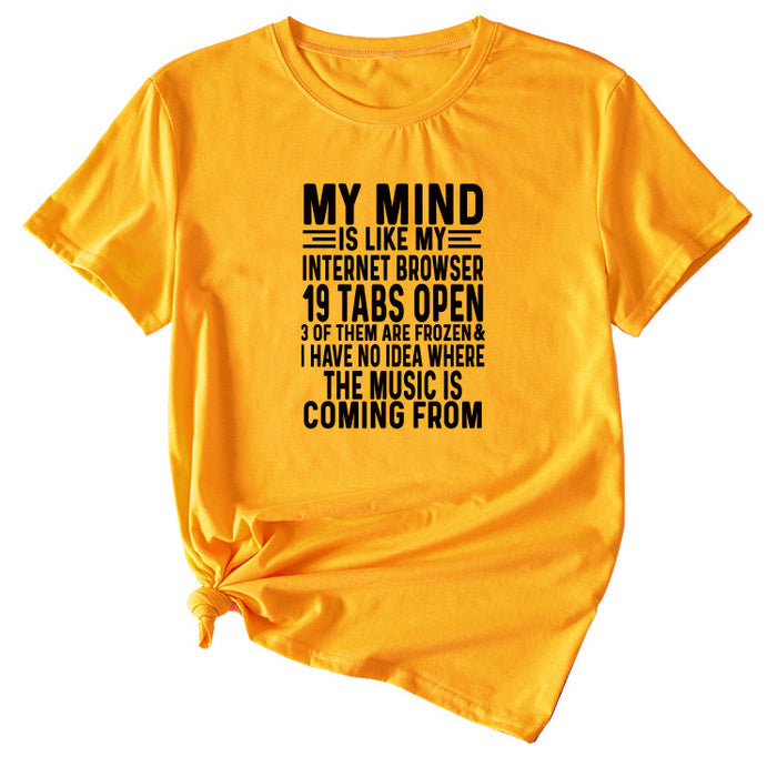 Mustard yellow (black font) / S