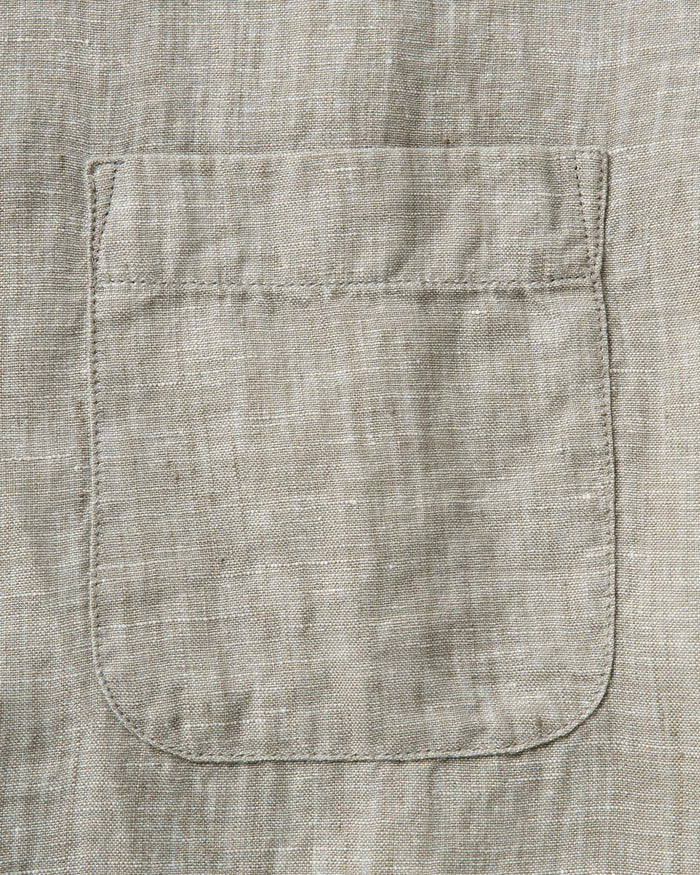 The Short Sleeve Jack in Sage Linen