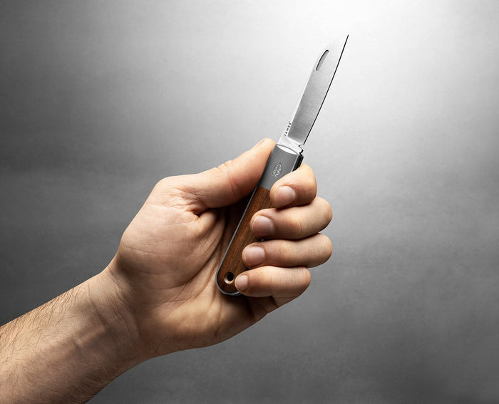 The Wayland Pocket Knife - Rosewood / Stainless / Wood / Straight Edge