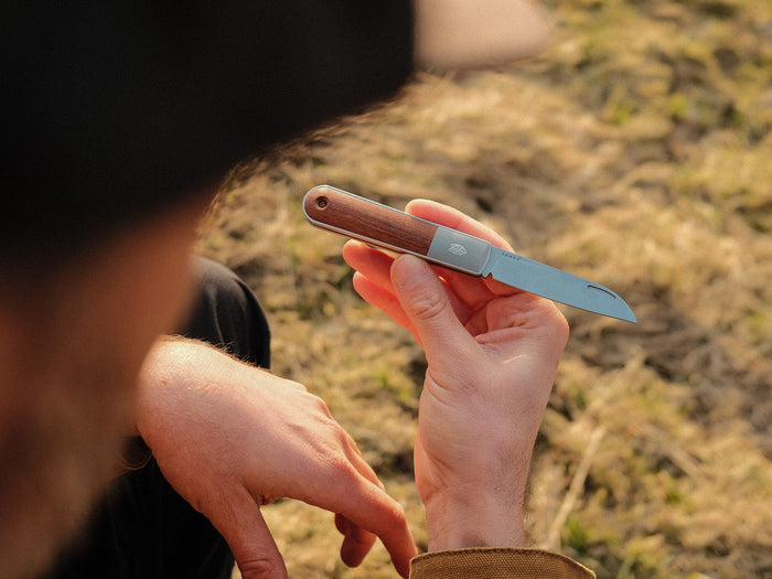 The Wayland Pocket Knife - Rosewood / Stainless / Wood / Straight Edge