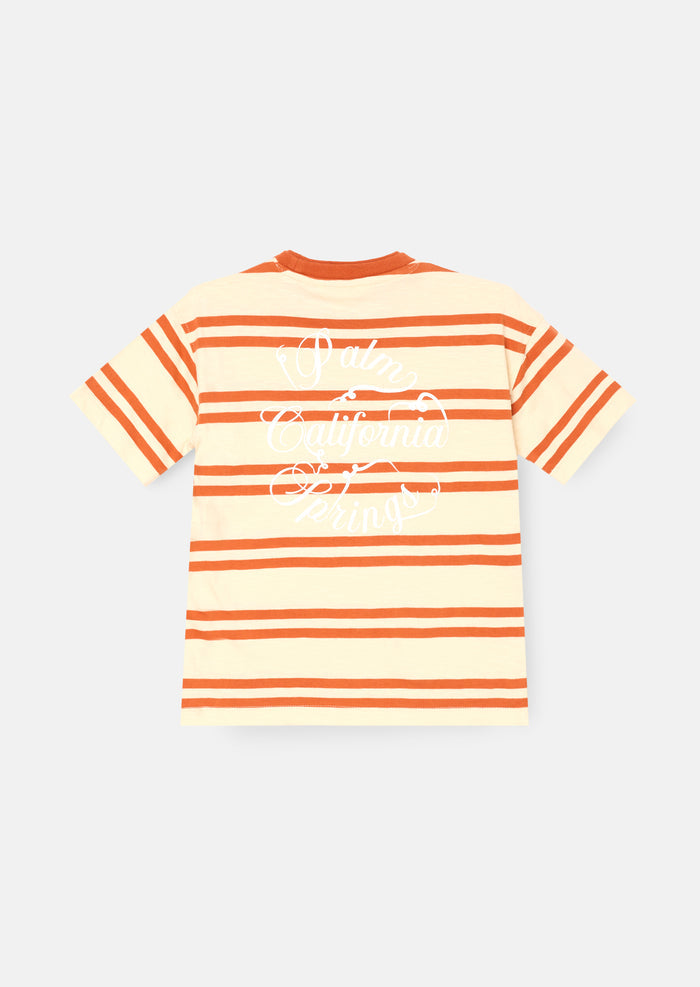 Theo Stripe Textured T Shirt