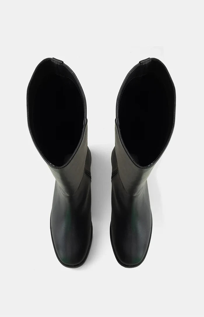 Therapy Arcade Black PU Riding Boots