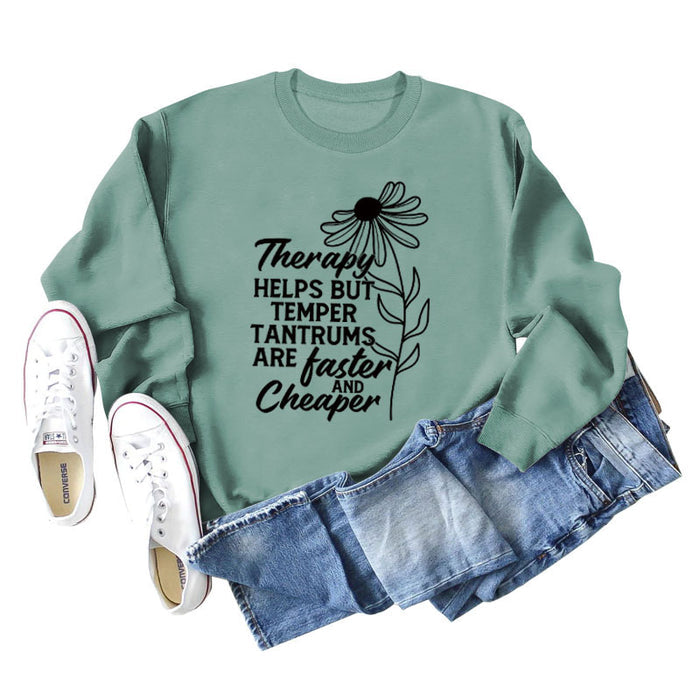 Light green hoodie (black font) / S