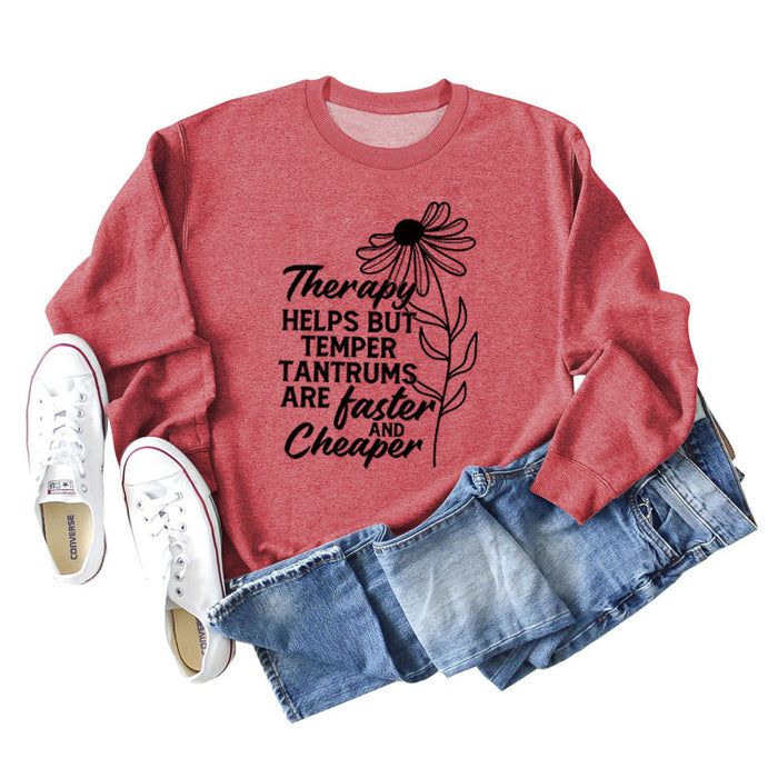 Red hoodie (black font) / S