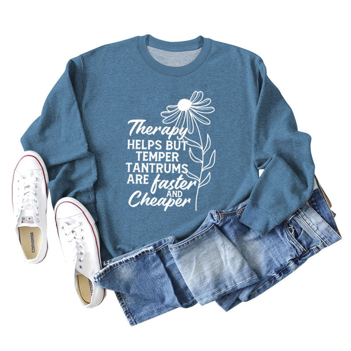 Blue hoodie (white font) / S