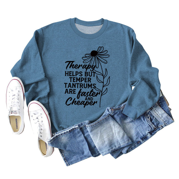 Blue hoodie (black font) / S
