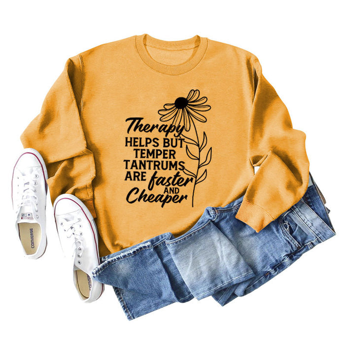 Yellow hoodie (black font) / S
