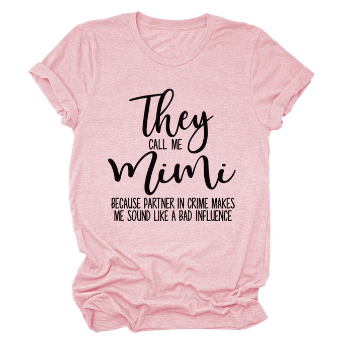 Pink (black font) / S
