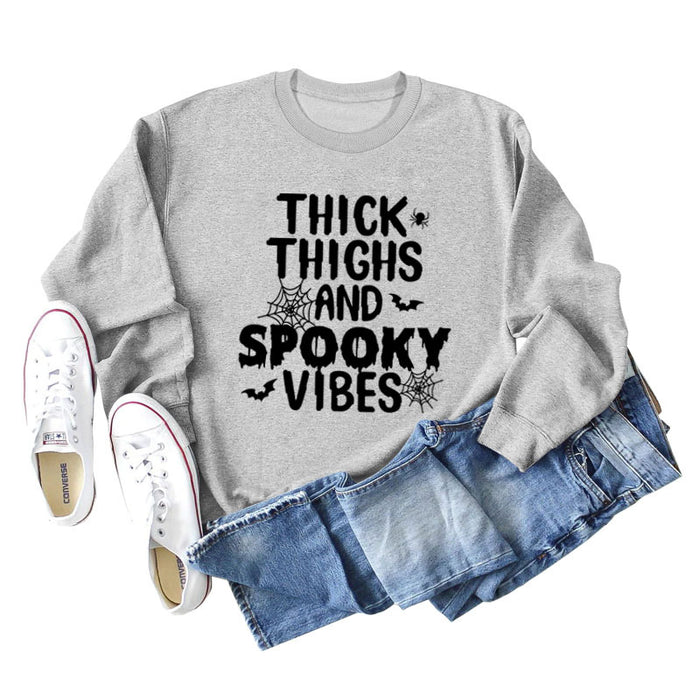 Gray sweater (black font) / S