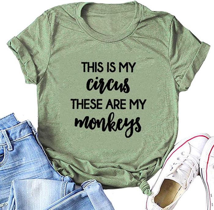 This is My Circus These are My Monkeys T-Shirt Mom Life