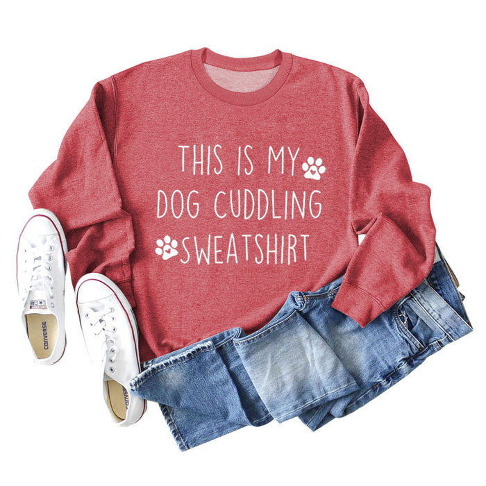 Red sweater (white font) / S