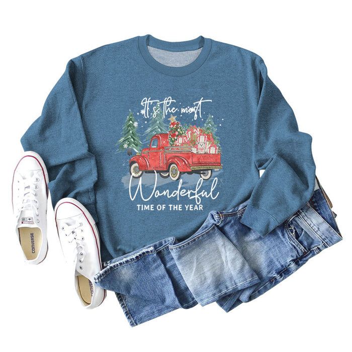 Blue sweater (white color picture) / S