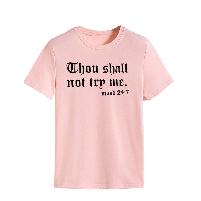 Pink (black font) / S