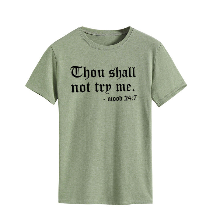 Olive green (black font) / S