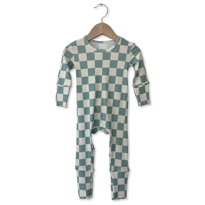 Tidepool Check Kid's Day to Night Romper