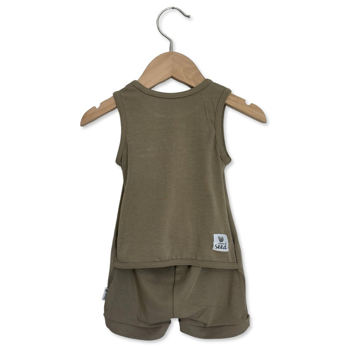 Timber Sleeveless Shorty Romper Luxe Edition | Cotton Bamboo Blend