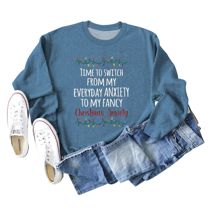Blue sweater (white color picture) / S