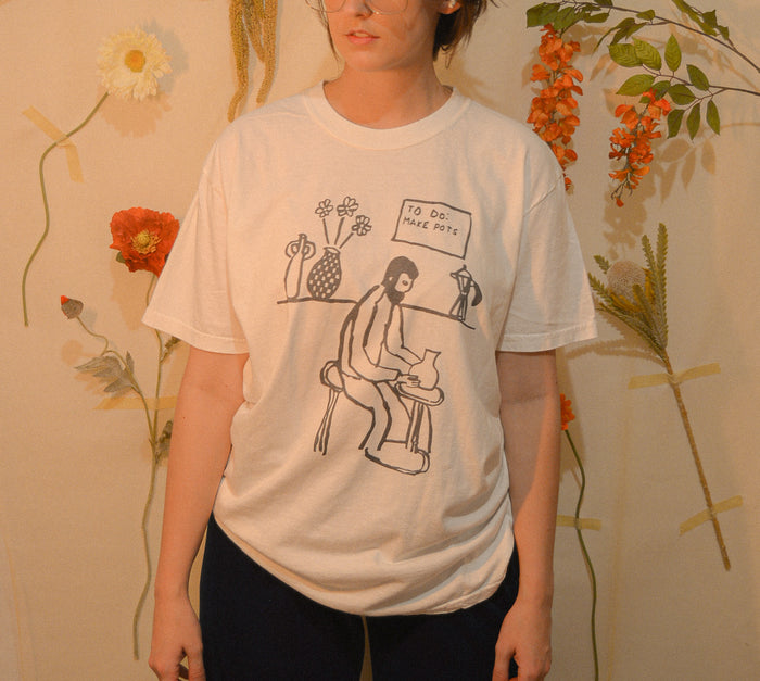 To Do : Make Pots Shirt #1 - White