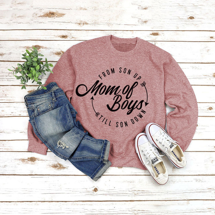 Rose gold sweater (black font) / S