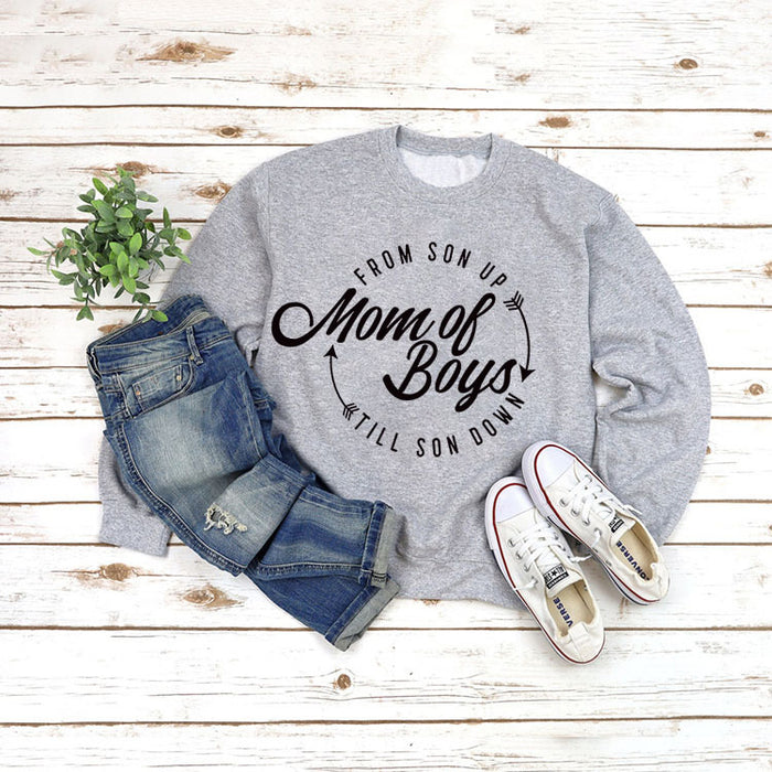 Grey sweater (black font) / S
