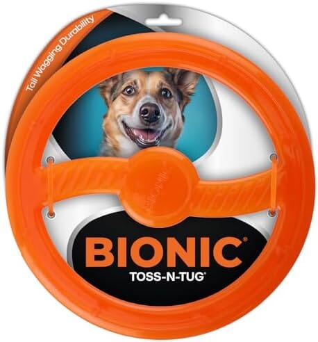 Toss-N-Tug Dog Toy - High-Visibility Ultimate Multi-Action Dog Toy Toys Pet Clever