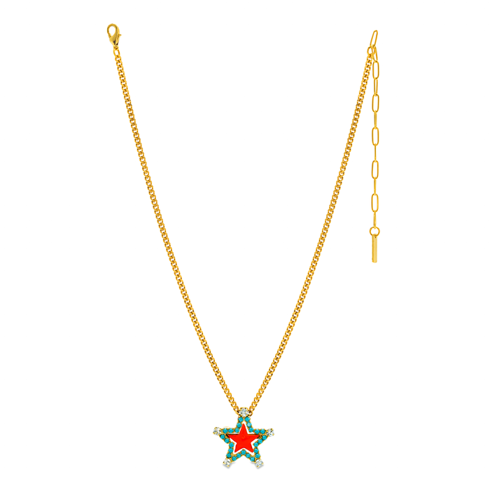 TOVA Sweet Star Necklace – Coral