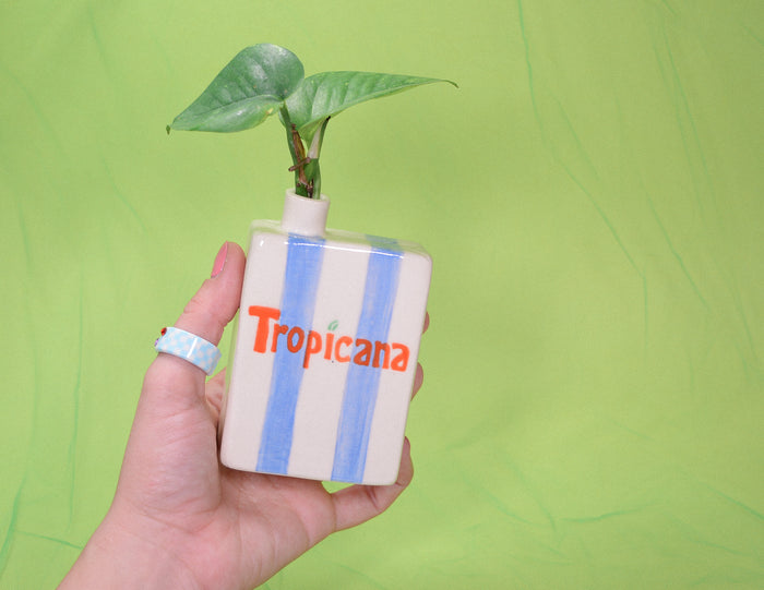Tropicana Juice Box Vase