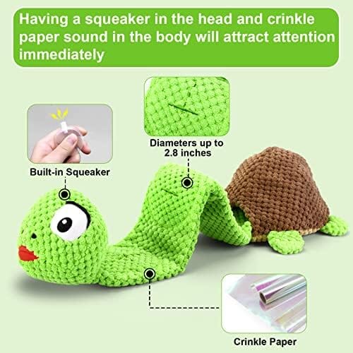 Turtle Dog Squeak Toys Dogs Enrichment Treat Dispensing Puzzle Toys Toys Pet Clever
