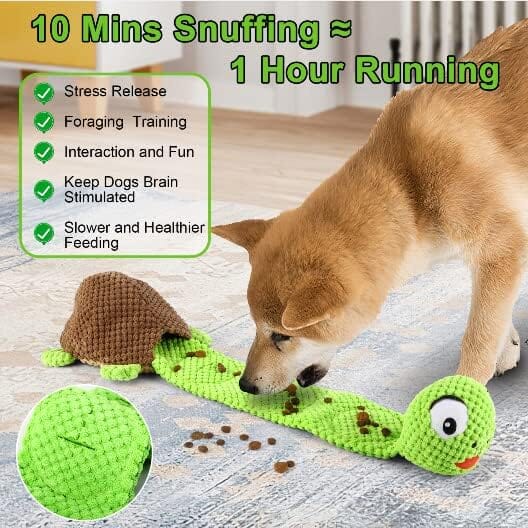 Turtle Dog Squeak Toys Dogs Enrichment Treat Dispensing Puzzle Toys Toys Pet Clever