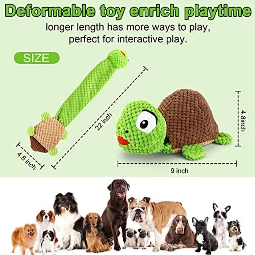 Turtle Dog Squeak Toys Dogs Enrichment Treat Dispensing Puzzle Toys Toys Pet Clever