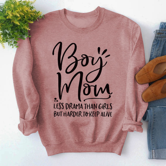 Rose gold sweater (black font) / S