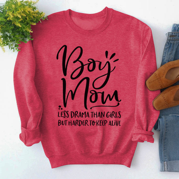 Red sweater (black font) / S
