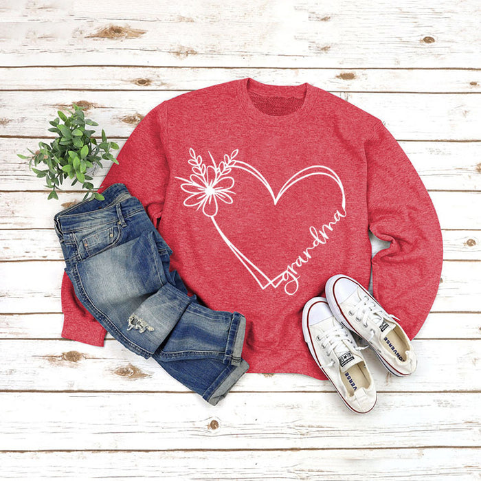 Red sweater (white font) / S