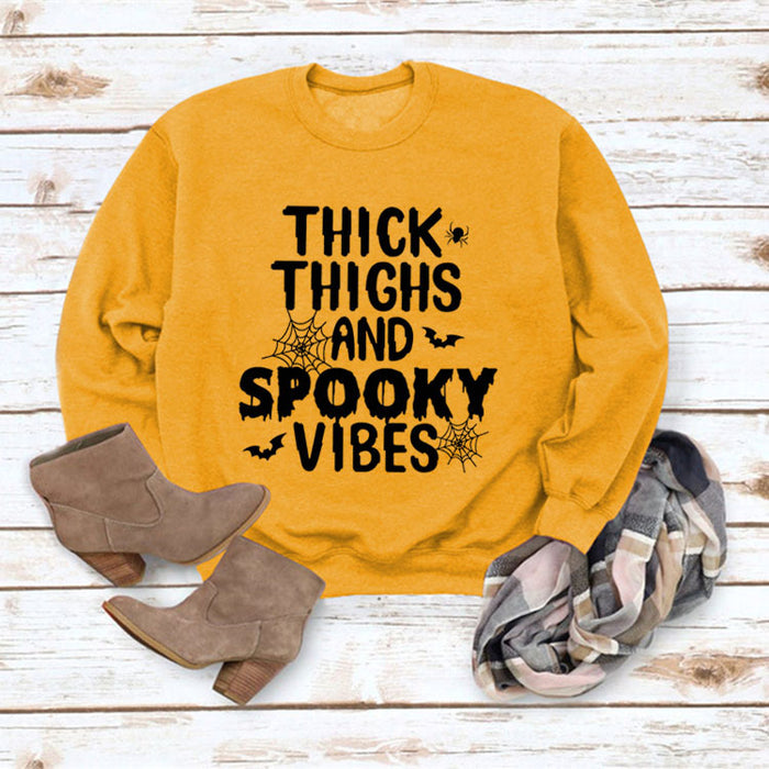 Yellow sweater (black font) / S