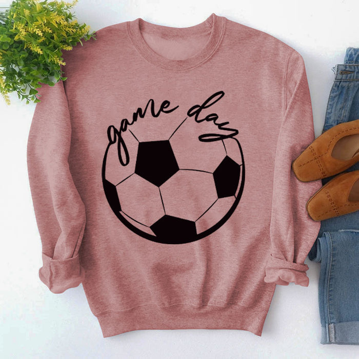 Rose gold sweater (black font) / S