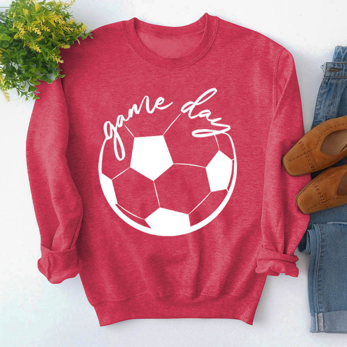 Red sweater (white font) / S