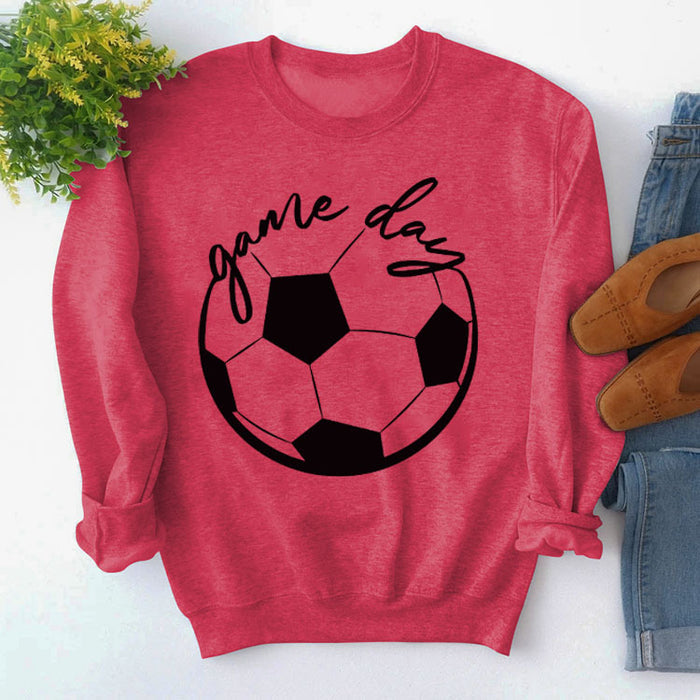 Red sweater (black font) / S