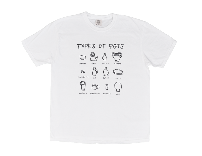 Types of Pots Shirt - White