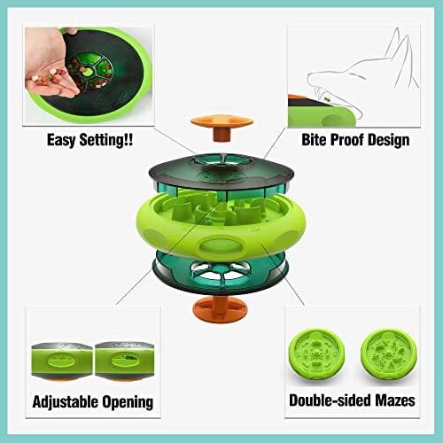 UFO Durable Interactive Treat Dispensing Puzzle Dog Pet Clever