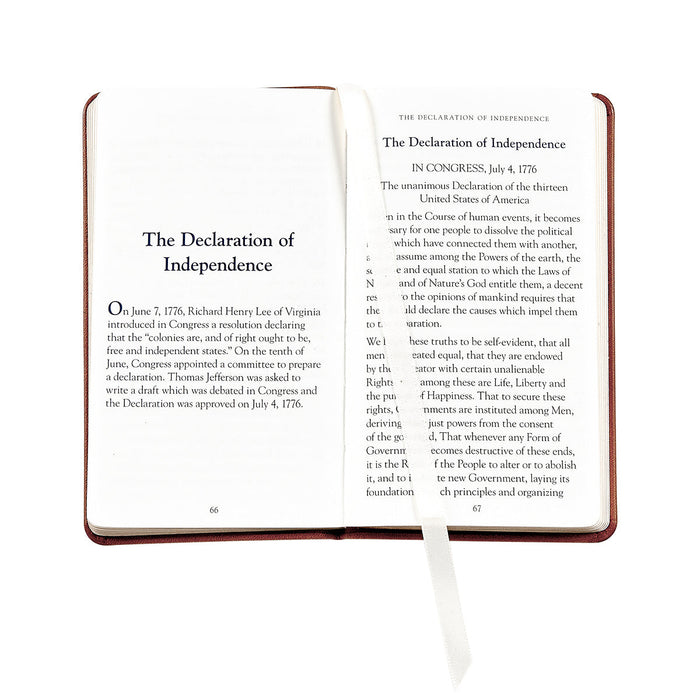 United States Constitution - British Tan Traditional Leather