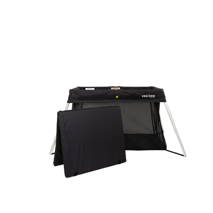 VeeBee Amado Portacot V22 Black - Tiny Tots Baby Store