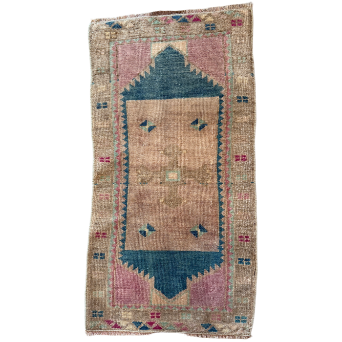 mini turkish mid century vntage rug home decor