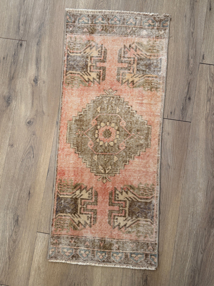 vintage turkish rug interior design home decor mid century mini rug