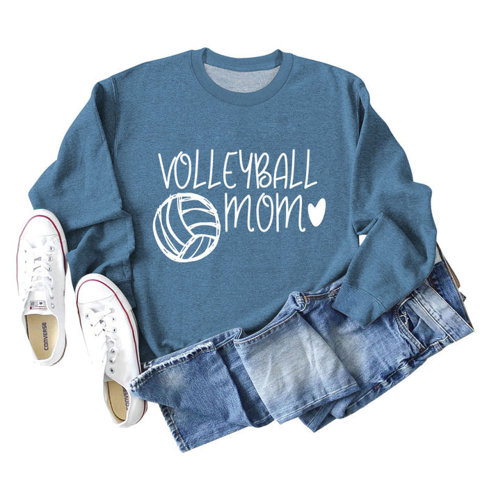 Blue sweater (white font) / S
