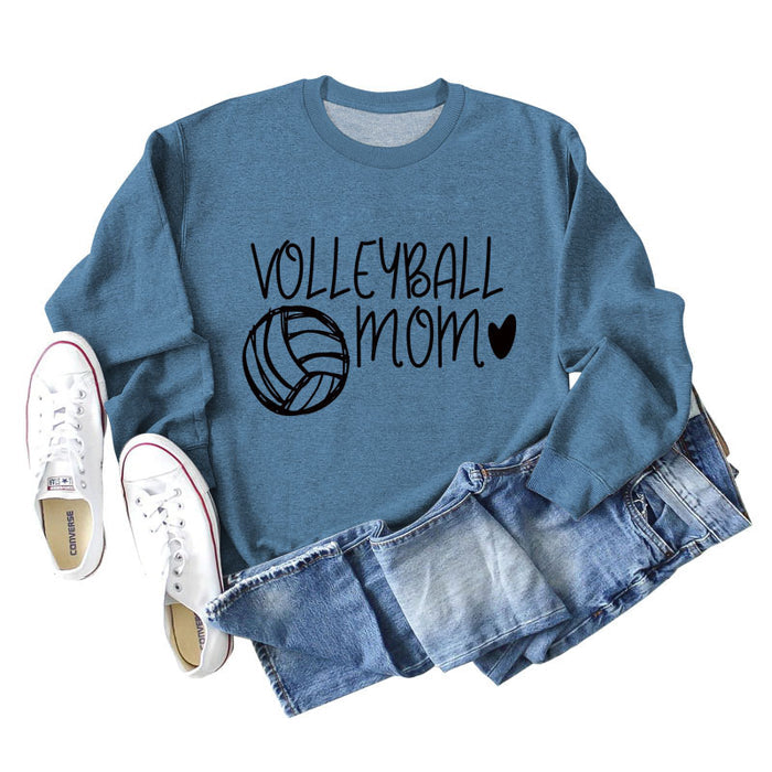 Blue sweater (black font) / S