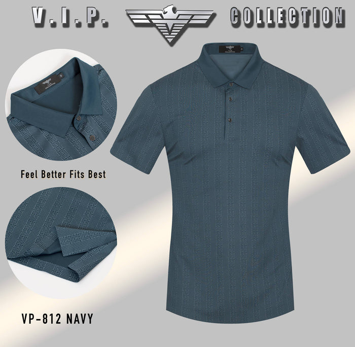 VP-812 NAVY - MEN'S STRETCH POLO
