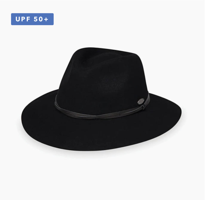 WALLAROO PETITE ASPEN 3/4 BRIM 100% WOOL FELT HAT